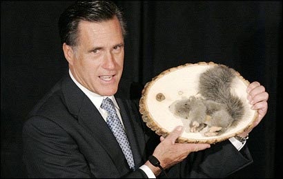 Mitt Romney Sports Trophy Squirrel