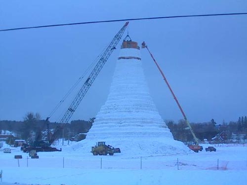 World’s Tallest Snow Woman