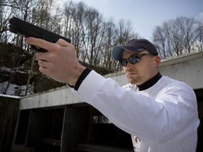 Aiming a Pistol