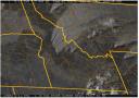 Satellite photo of smoke from 2007 fires.