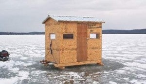 ice shanty fishing shack house build building hut huts plans shelters shelter skinnymoose tin roof regular