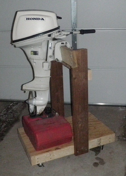 Do it yourself outboard motor stand