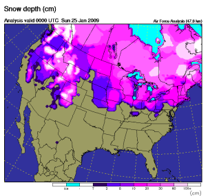 New England Snow Depth Chart